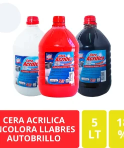 Cera Acrílica Llabres Incolora Autobrilló 18% 5 Litros