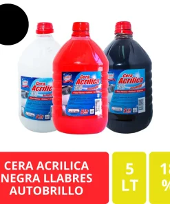Llabres Cera Acrílica Negra Autobrillo 18% 5 Litros