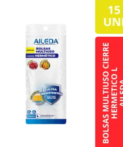 Bolsas Multiuso Aileda Cierre Hermético Talla L x 15 Unidades