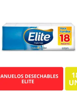 Elite Pañuelos Desechables Triple Hoja 18 Paquetes