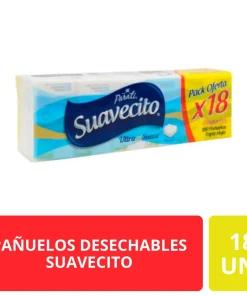 Suavecito Pañuelos Desechables Ultra Suave Pack 18 Paquetes