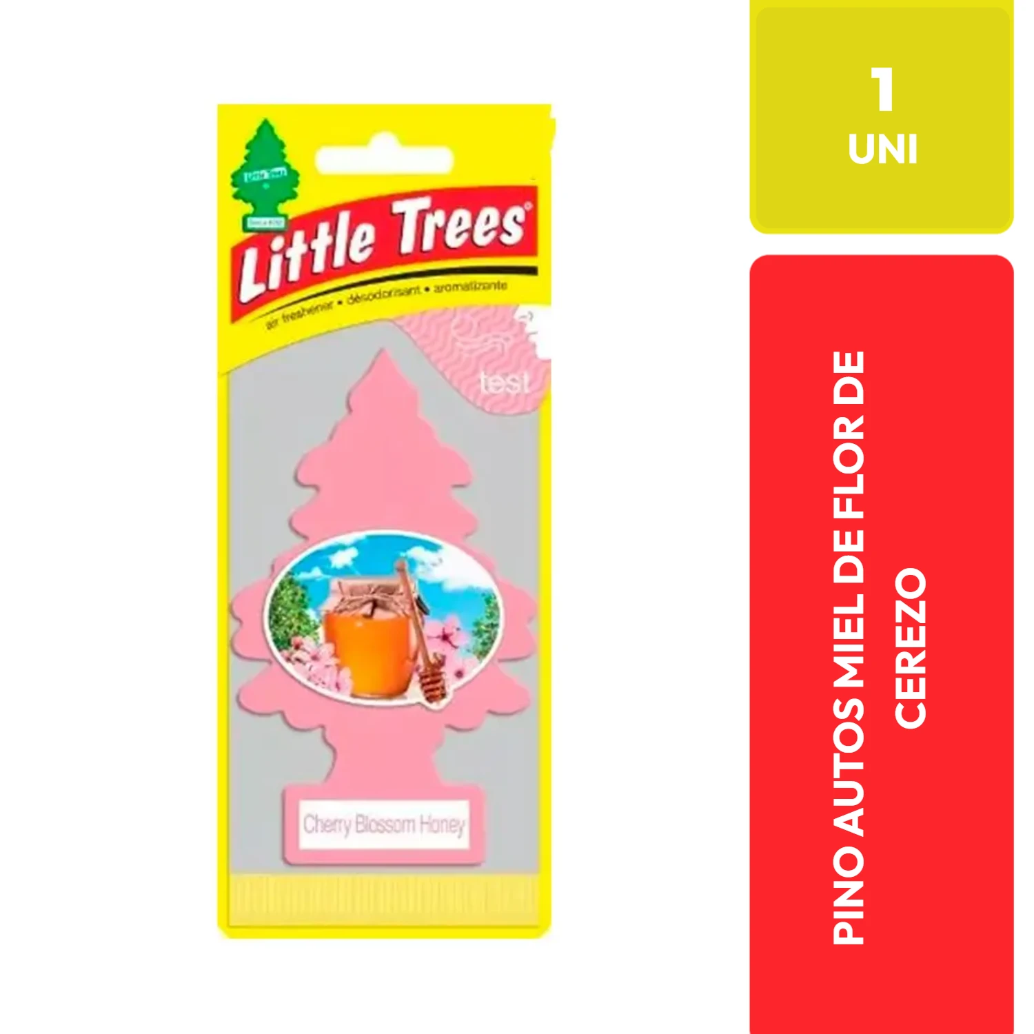 Little Trees Pino Auto Miel Flor de Cerezo 1 Unidad