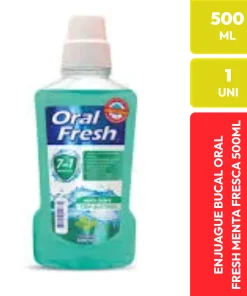 Oral Fresh Enjuague Bucal Menta Fresca 500 ML