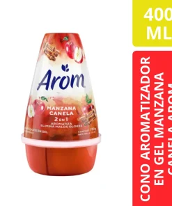 Arom Cono Aromatizante en Gel Manzana Canela 2 en 1 190G