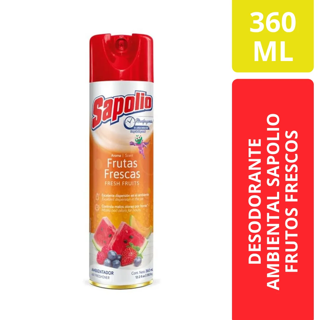 Sapolio Desodorante Ambiental Frutos Frescos 360 ML
