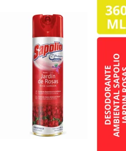 DESODORANTE AMBIENTAL SAPOLIO 360ML JARDIN ROSAS