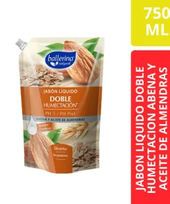 JABON LIQUIDO BALLERINA DOBLE HUMECTACION-AVENA Y ACEITE DE