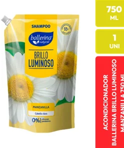 Ballerina Natural Shampoo Brillo Luminoso Manzanilla 750 ml
