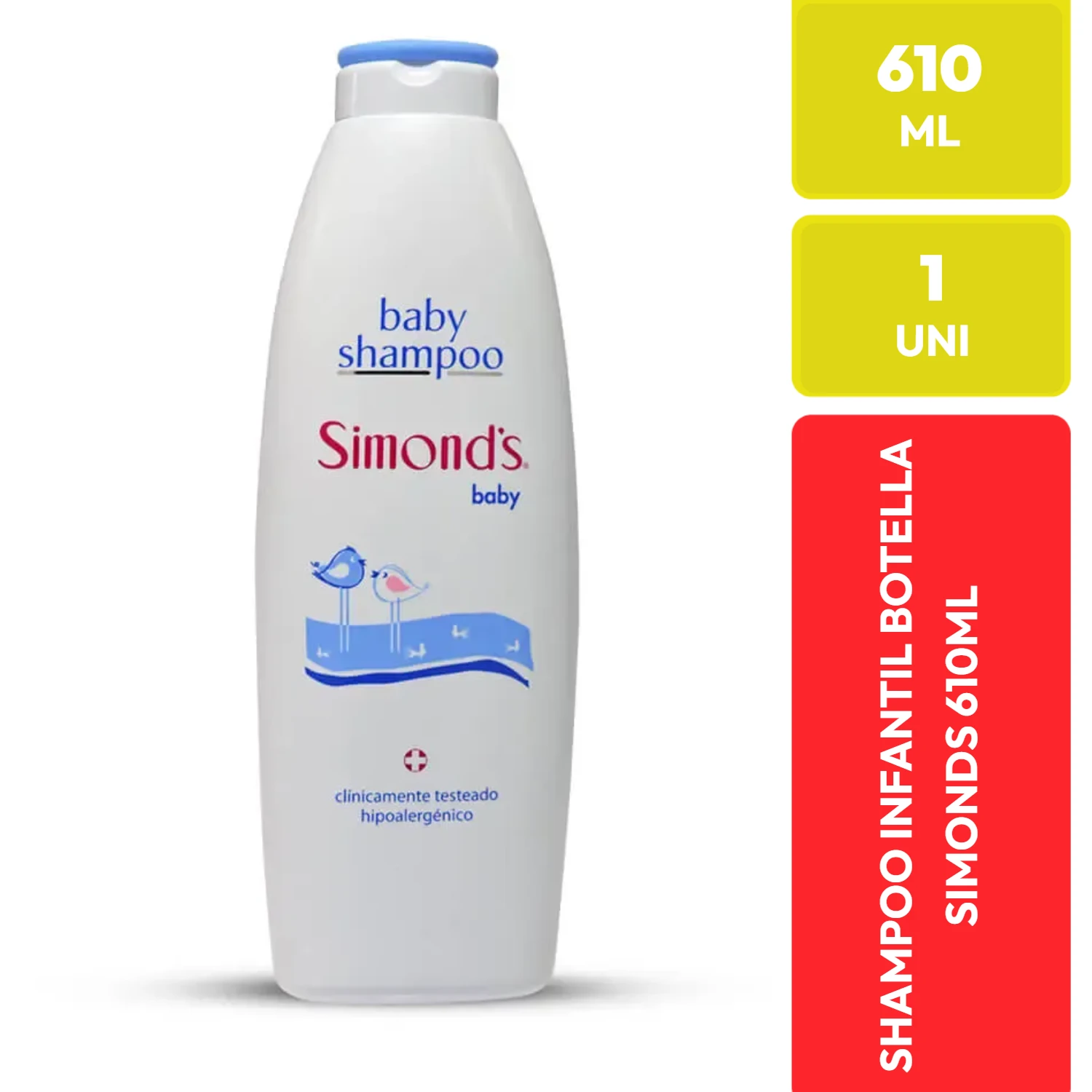 Simonds Baby Shampoo Infantil Hipoalergénico 610 ML