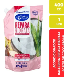 Ballerina Acondicionador Repara Hidrata Coco Argán Almendra 400 CC