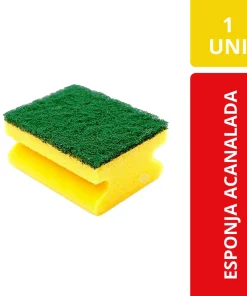 Esponja Acanalada Limpieza Hogar 1 Unidad