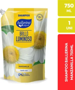 Ballerina Natural Shampoo Manzanilla Brillo Luminoso 750 ML