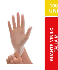 Guante Vinilo Talla M 100 Unidades