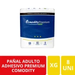 Pañal Adulto Adhesivo Comodity Premium Care XG 8 Unidades