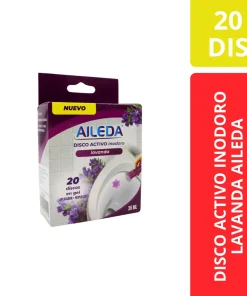 Ailedsa Disco Activo Inodoro Lavanda 20 Discos Gel 36 ML