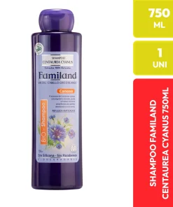 Familand Shampoo Centaurea Cyanus Matizador Cabello Gris Blanco 750 ML