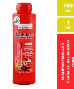 Familand Shampoo Granada Uvaterapia Hialurónico Cabello Normal o Teñido 750ml