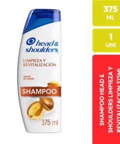 Head & Shoulders Shampoo Limpieza y Revitalización Aceite de Argán 375 ml