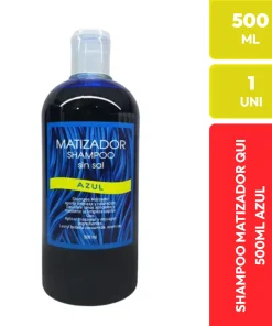 Shampoo Matizador QUI Azul Sin Sal 500 ML