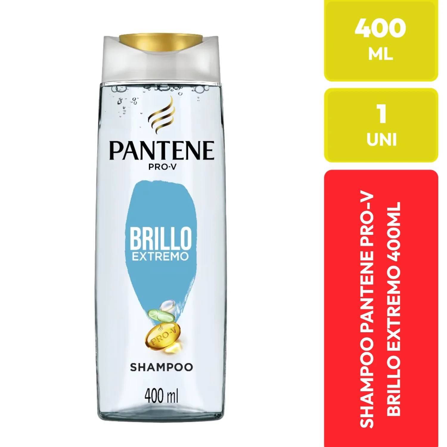 Pantene Pro-V Shampoo Brillo Extremo 400ml