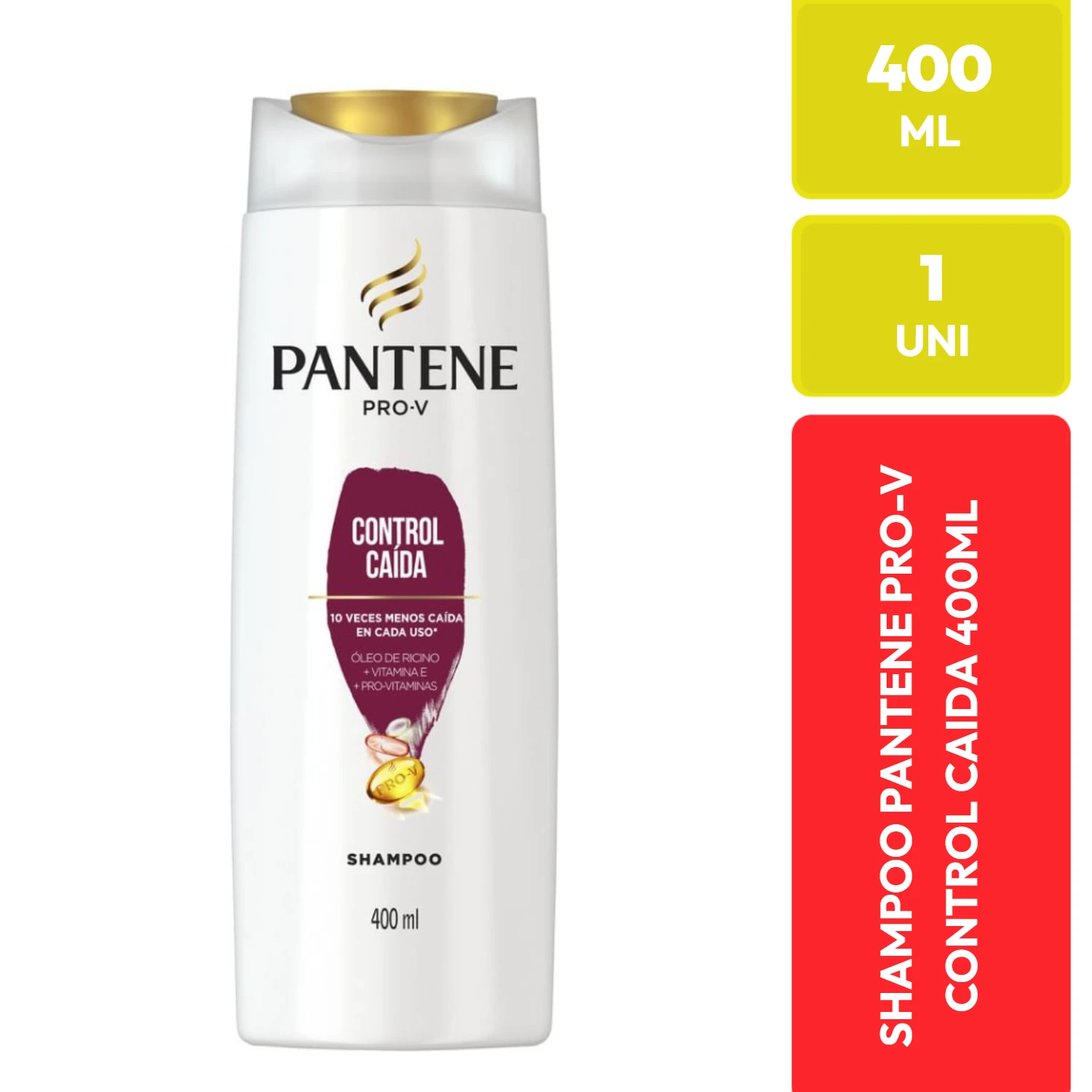 Pantene Pro-V Control Caída Shampoo 400 ml