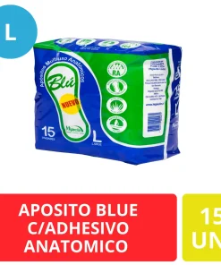 APOSITOS BLU C/ADHESIVO  ANATOMICO  15U