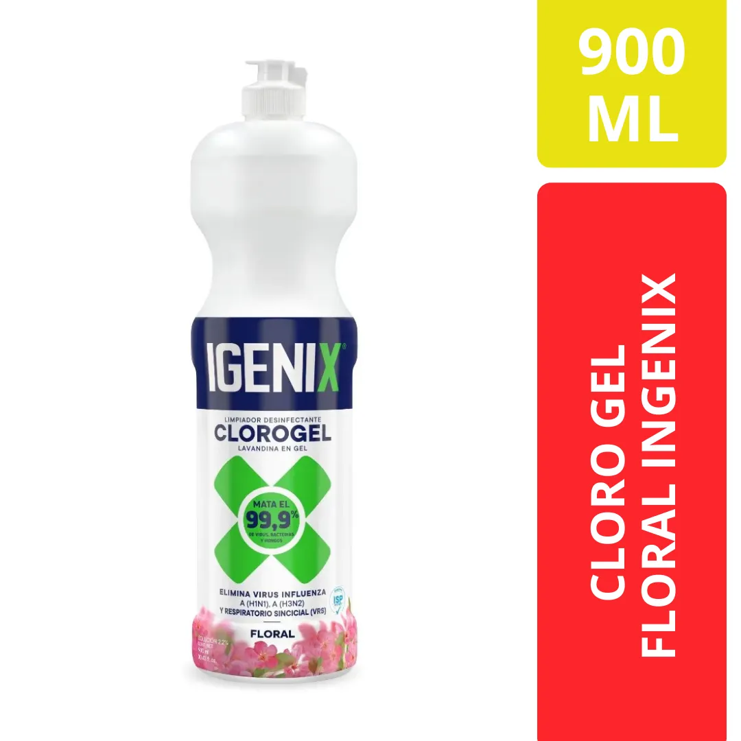 Igenix Cloro Gel Floral 900 ML