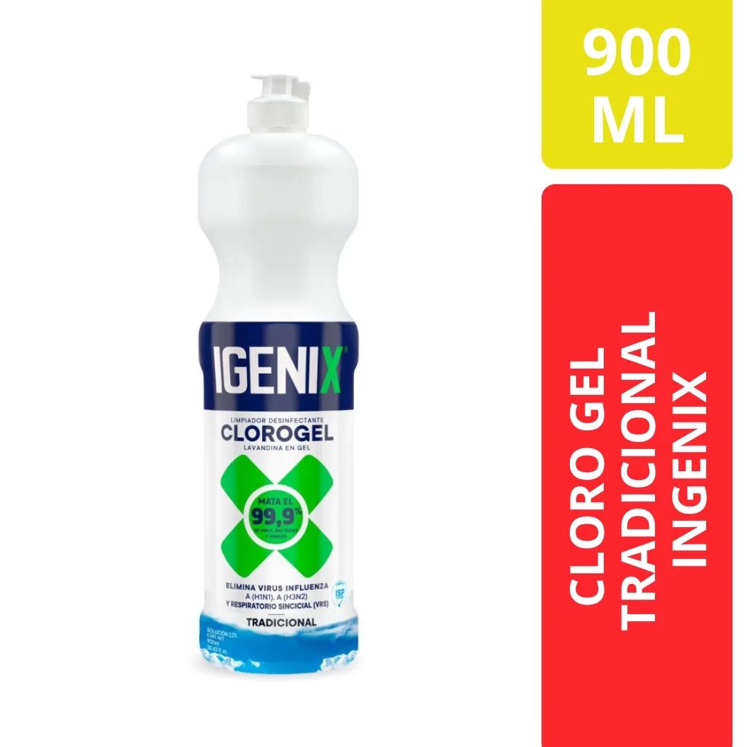 Igenix Cloro Gel Tradicional 900 ML