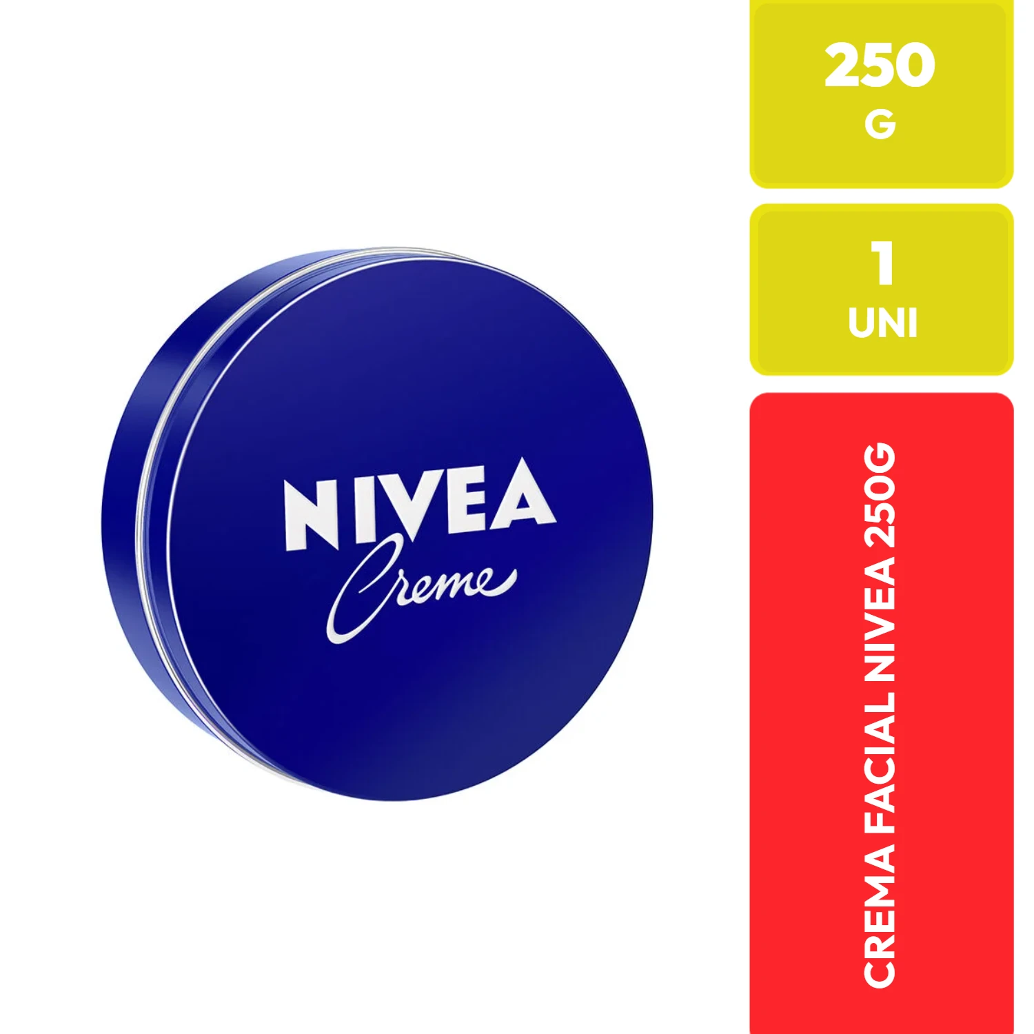 Nivea Crema Facial Clásica Lata Azul 250g
