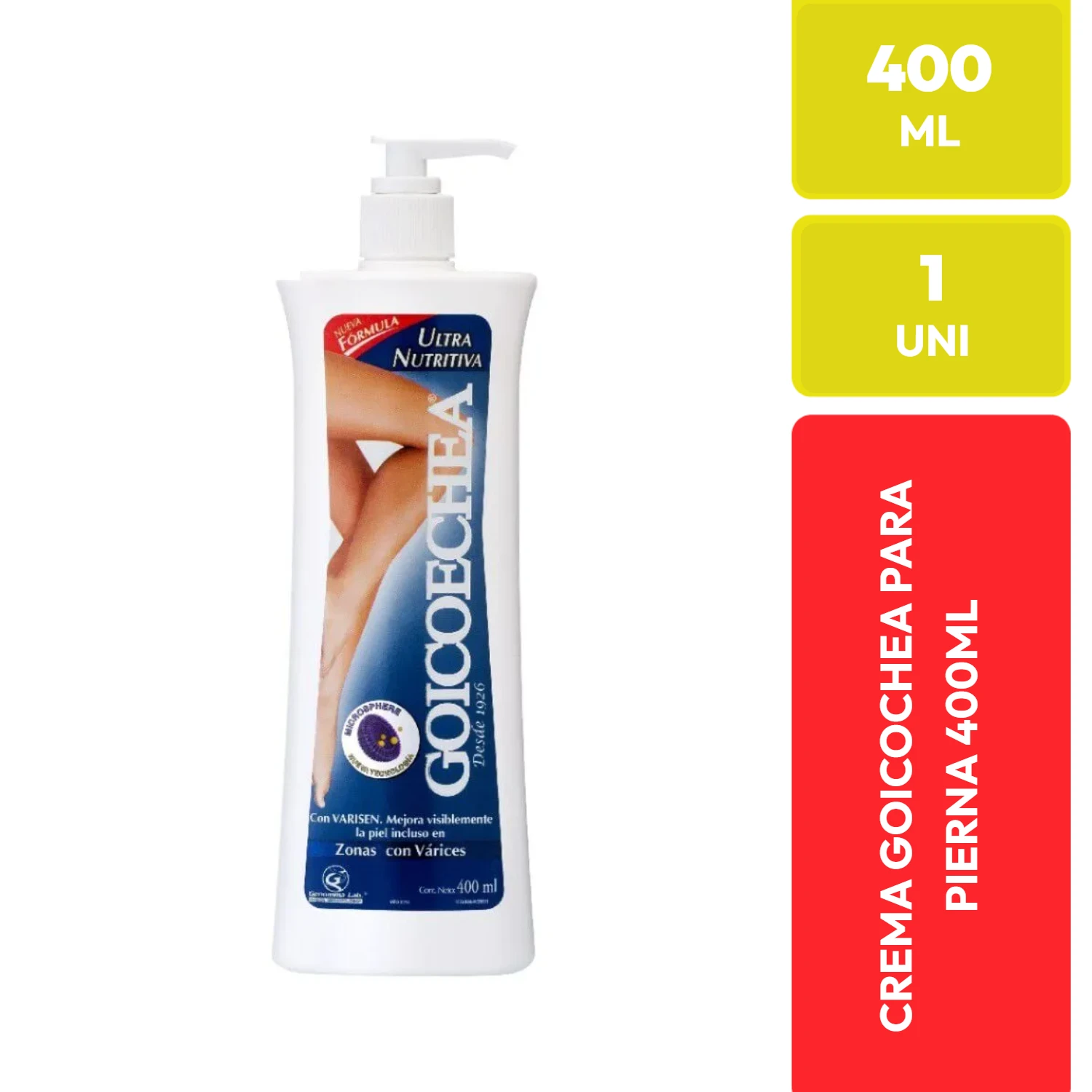 Goicoechea Crema para Piernas con Varisen Ultra Nutritiva 400 ml