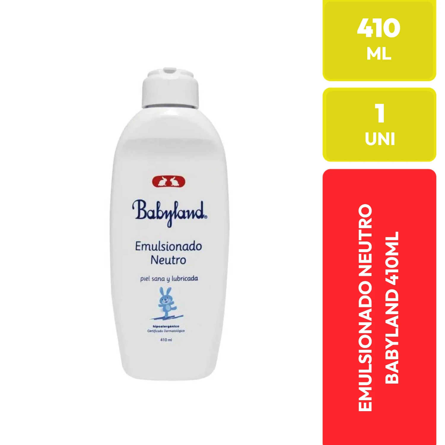 Babyland Emulsionado Neutro Hipoalergénico 410 ML