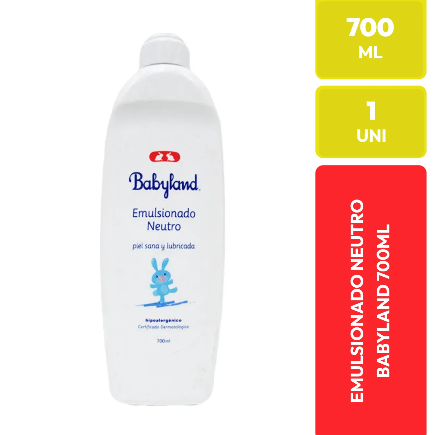 Babyland Emulsionado Neutro Hipoalergénico 700 ML