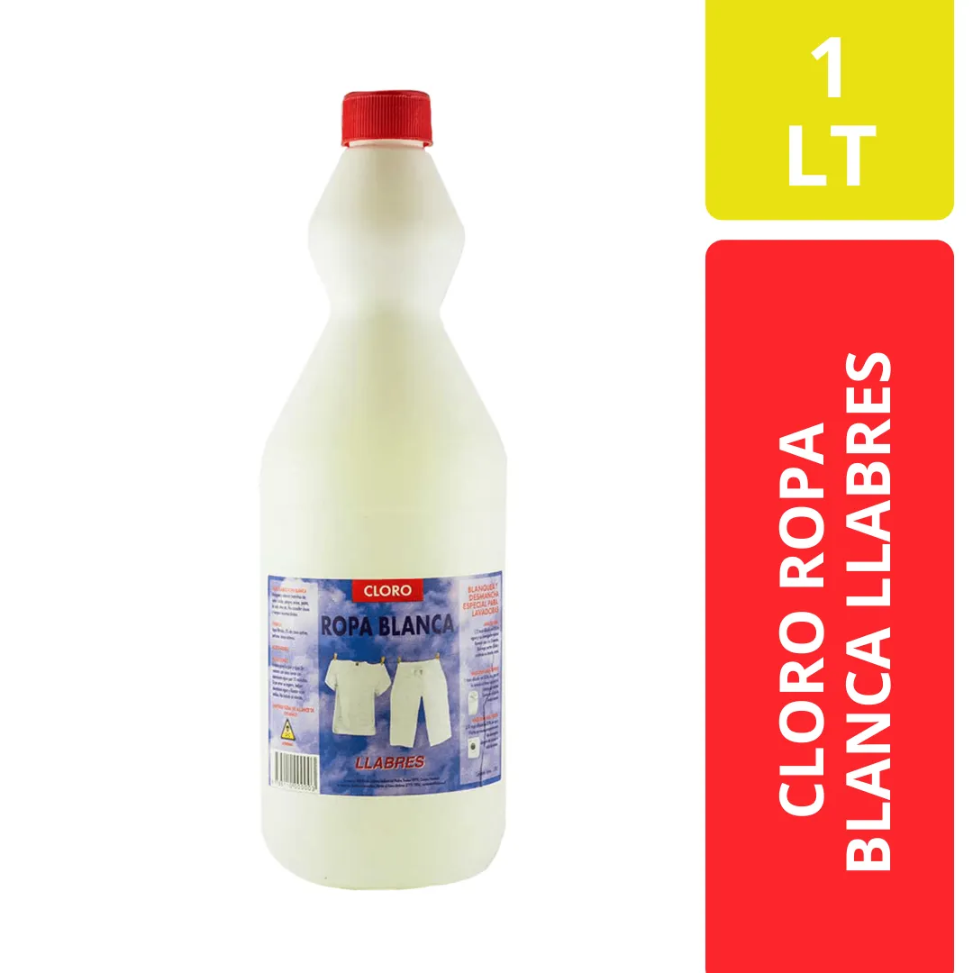 LLABRES Cloro Ropa Blanca 1 LT