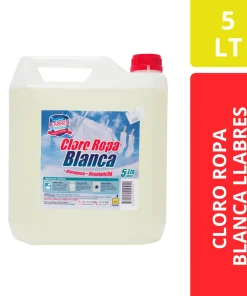 LLABRES Cloro Ropa Blanca 5 Litros