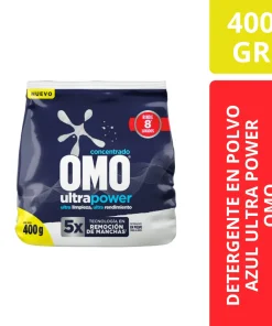 DETERGENTE EN POLVO AZUL ULTRA POWER OMO 400GR