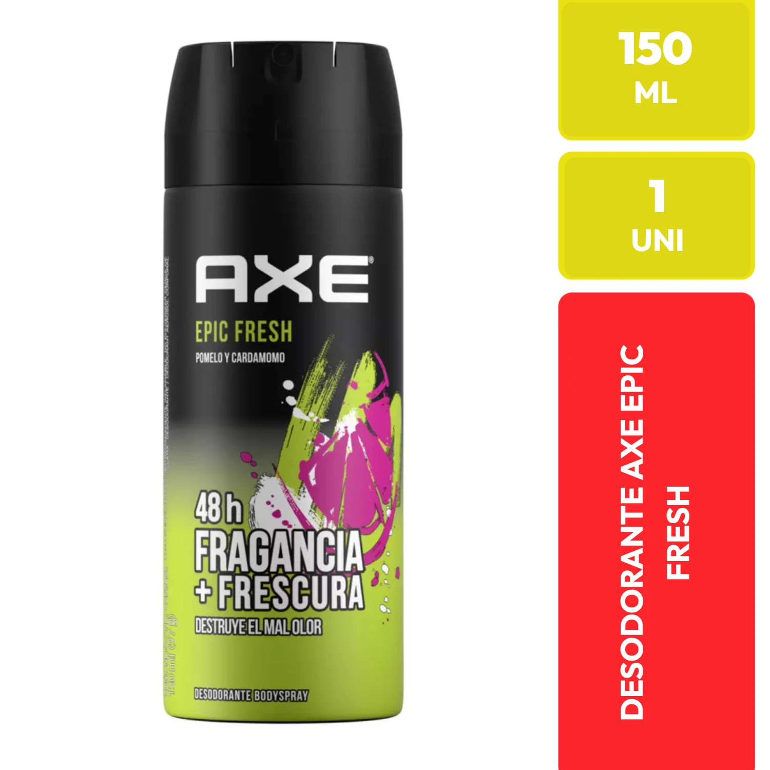 Desodorante AXE Epic Fresh Pomelo y Cardamomo Bodyspray 150ml