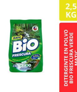 DETERGENTE EN POLVO BIO FRESCURA VERDE MATIC 2.5KG