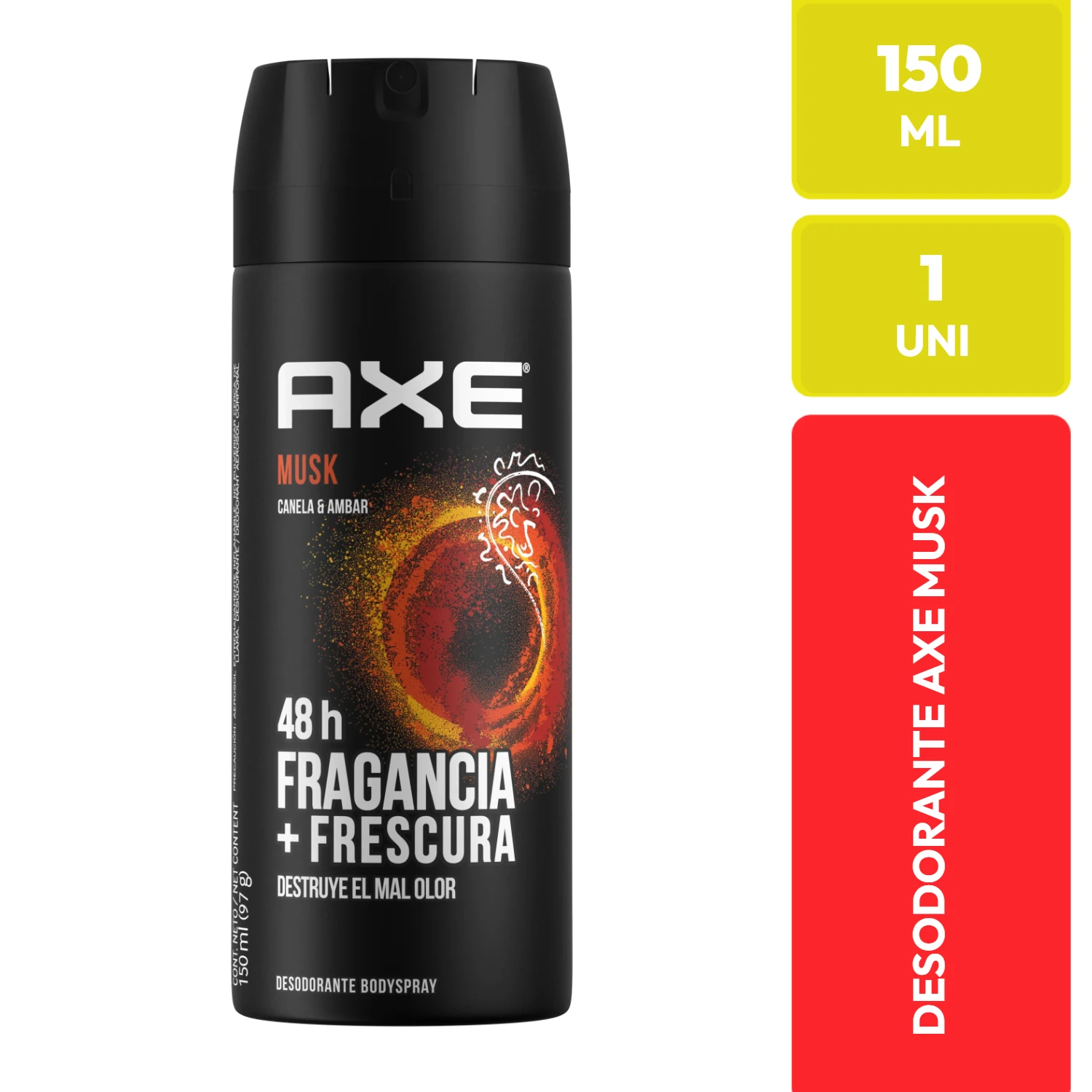 Axe Musk Desodorante Bodyspray Canela Ámbar 150ml