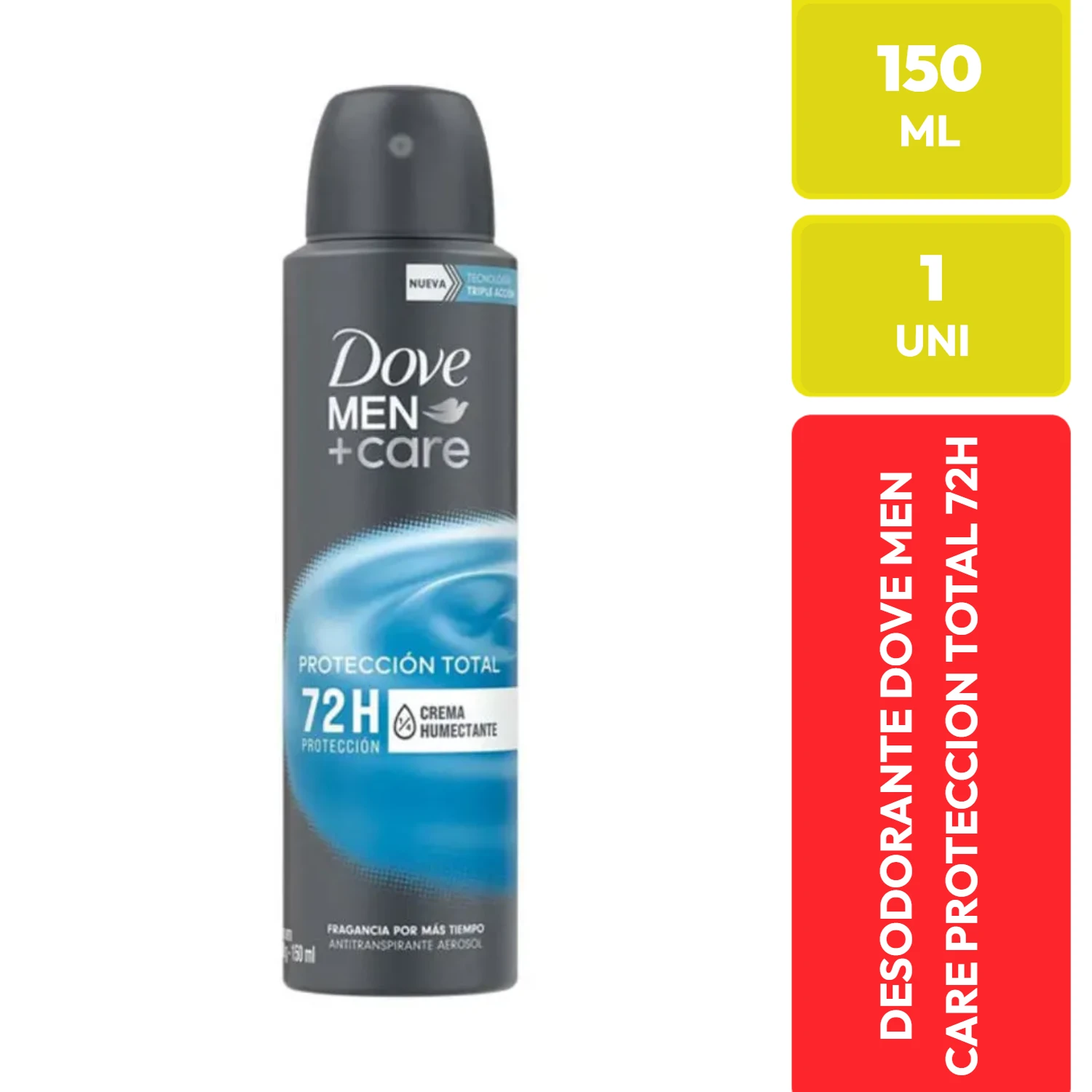 Desodorante Dove Men+Care Protección Total 72H Aerosol 150ml