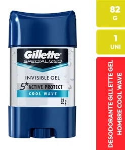 Gillette Desodorante Invisible Gel Hombre Cool Wave 82g