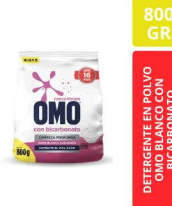 DETERGENTE EN POLVO OMO CON BICARBONATO 800GR