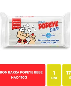 Jabón en Barra Super Popeye Blanco 170g
