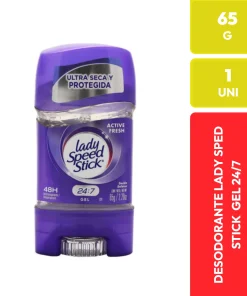 Lady Speed Stick Gel Antitranspirante Active Fresh 24/7 65g
