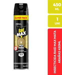 Raid Max Insecticida Mata Arañas 450 ml Super Pack