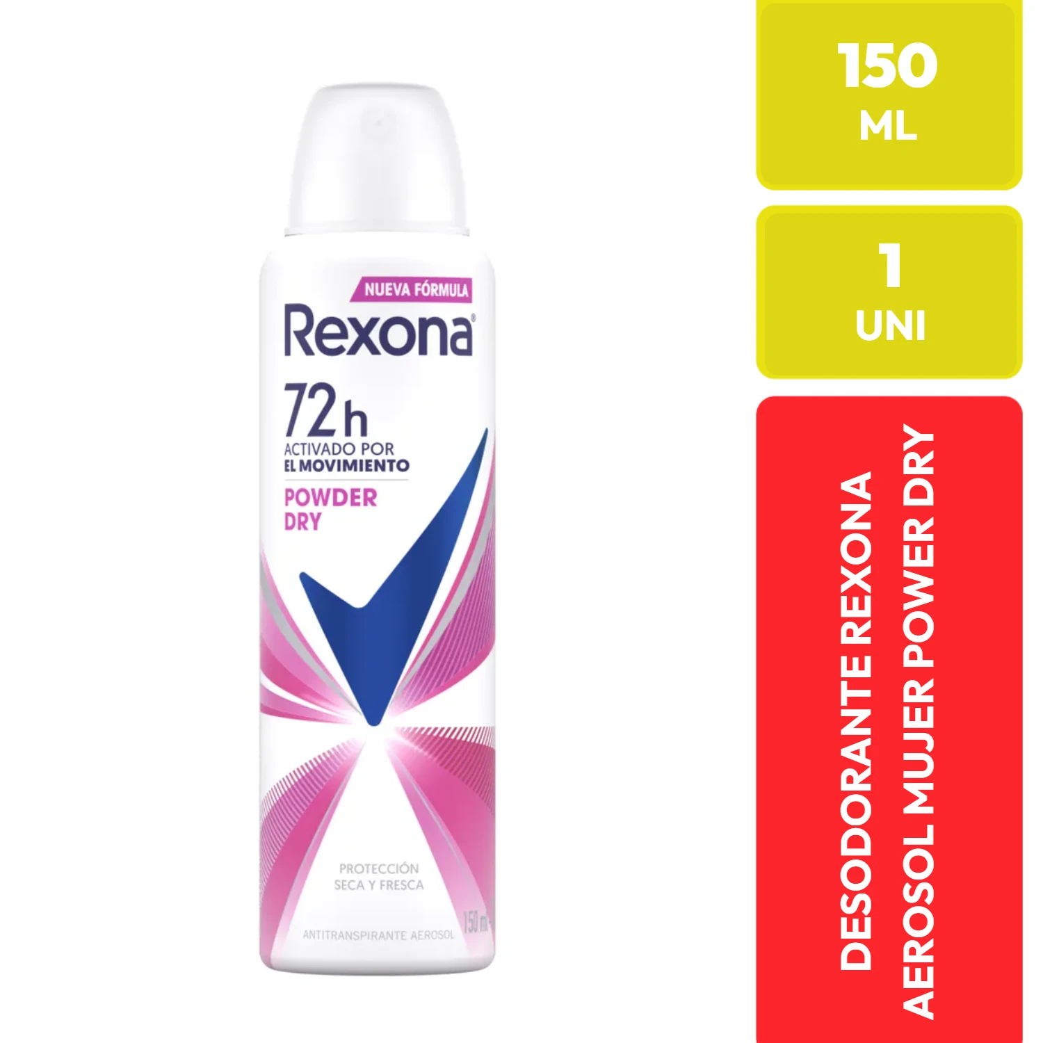 Rexona Power Dry Antitranspirante Aerosol Mujer 150 ML
