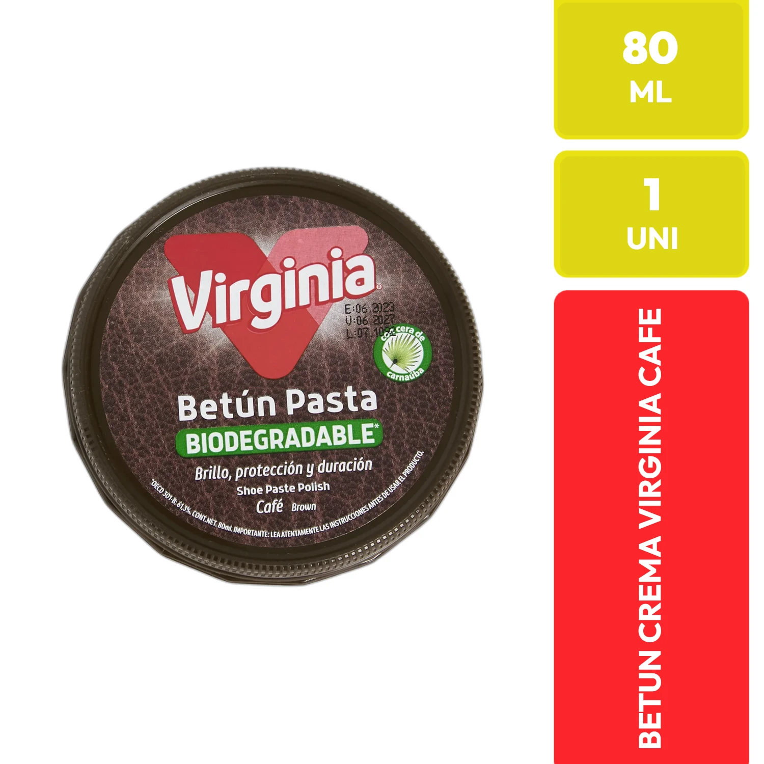 Virginia Betún Pasta Café 80ml