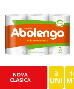 Abolengo Toallas de Papel Nova Clásica 3 Rollos 10 Metros