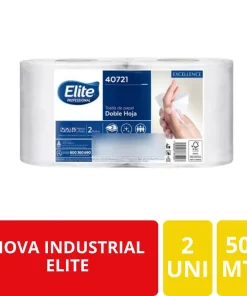 Elite Professional Toalla de Papel Doble Hoja 2 Rollos x 500 Metros