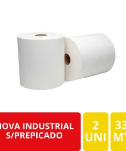 Nova Industrial Papel Higiénico Jumbo Sin Prepicado 2 Rollos x 330 Metros