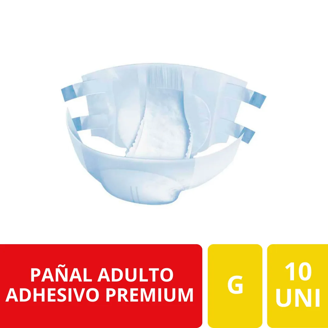 Comercial Elias Pañal Adulto Adhesivo Premium Talla G 10 Unidades